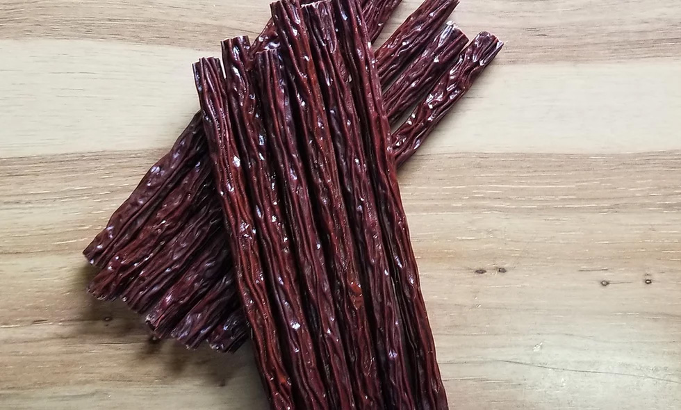 All-natural, human-grade dog treats made from single-source wild game meat