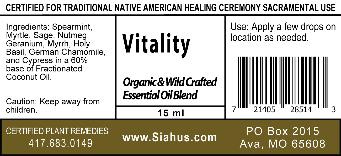 Vitality - Organic Essential Oils Blend
