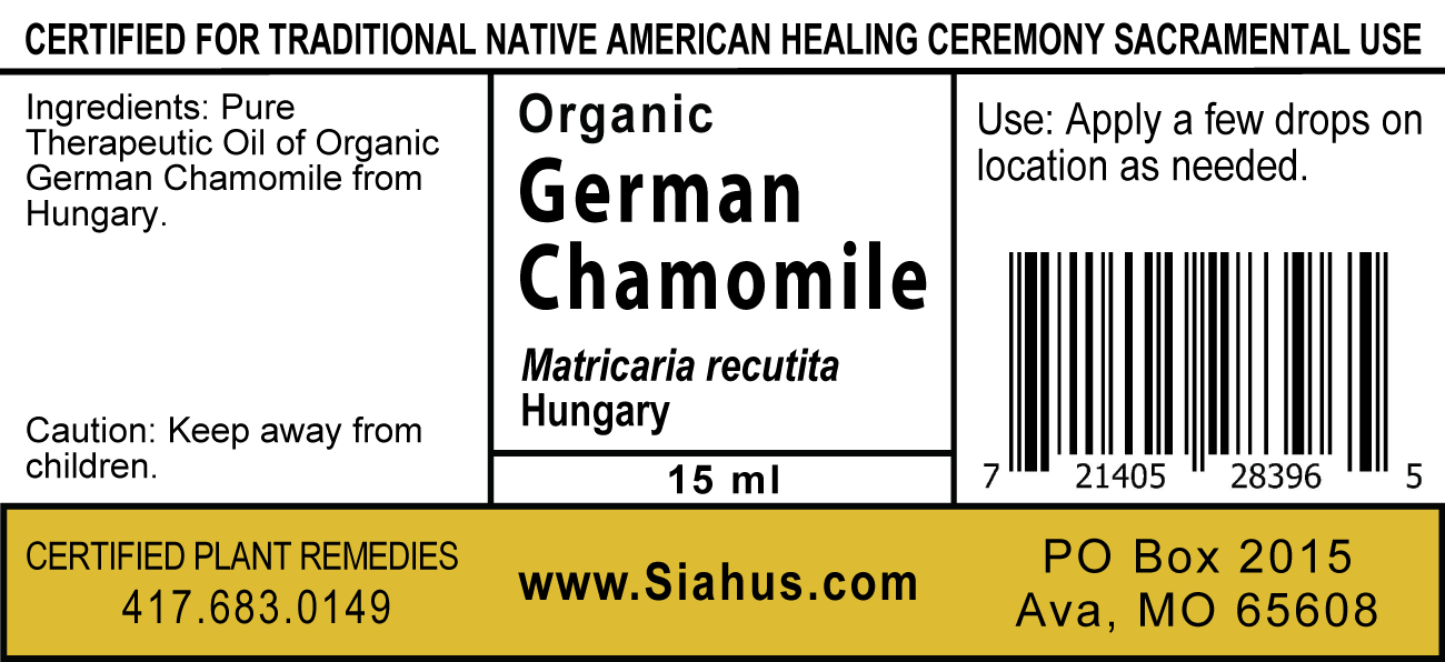 Organic German Chamomile essential oil