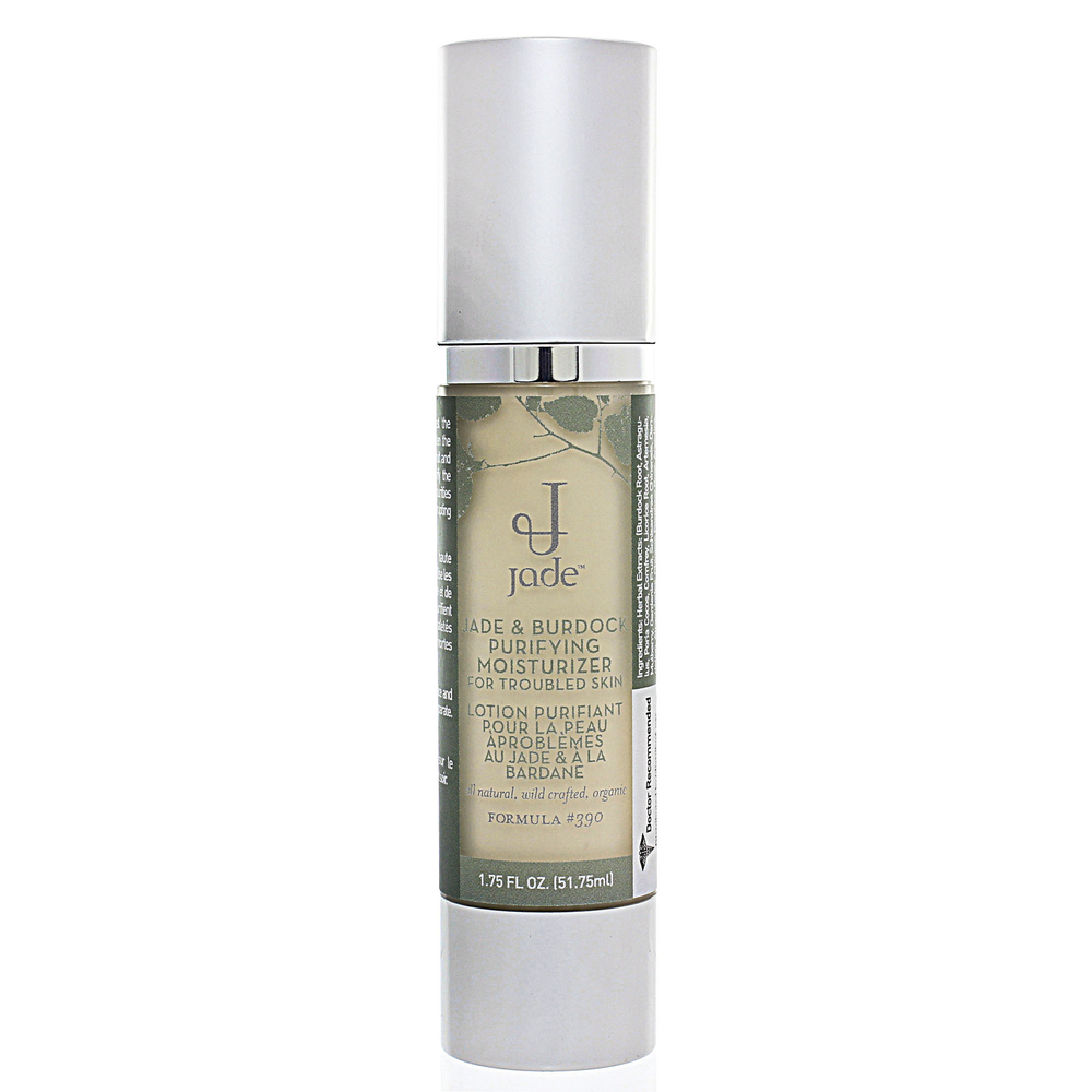 This effective herbal clarifying lotion utilizes the purifying properties of Jade and Burdock to decongest the skin, tighten pores and brighten the complexion.