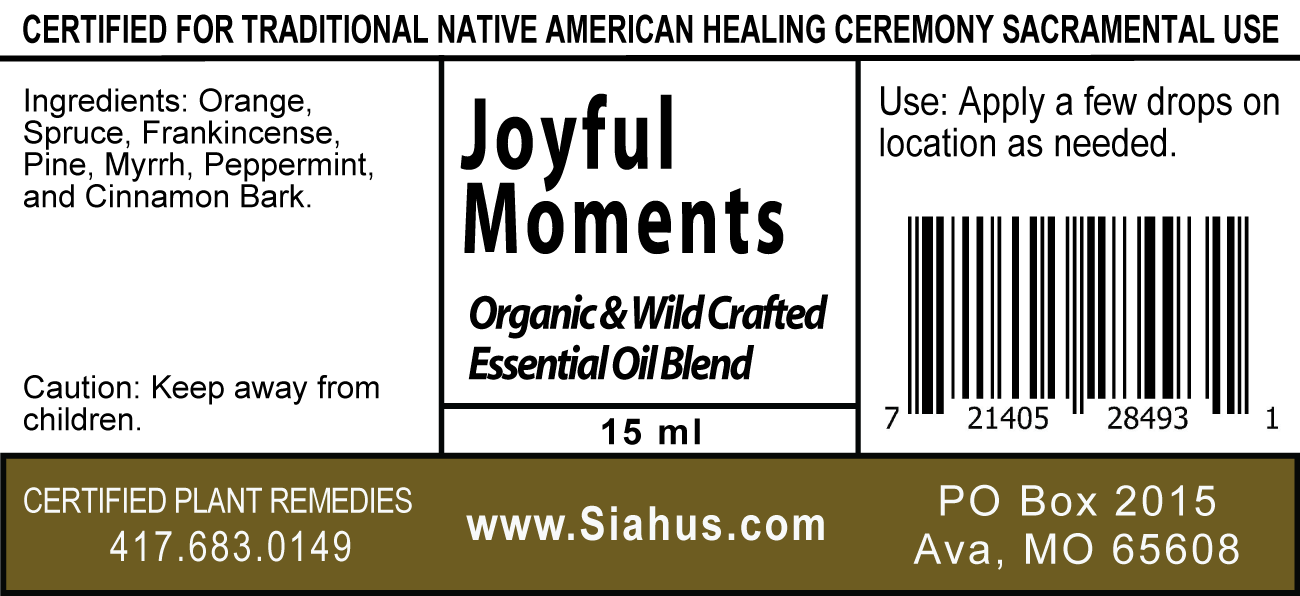 Joyful Moments - Organic and Wild Crafted Essential Oil Blend