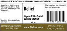 Relief - Organic Essential Oils Blend