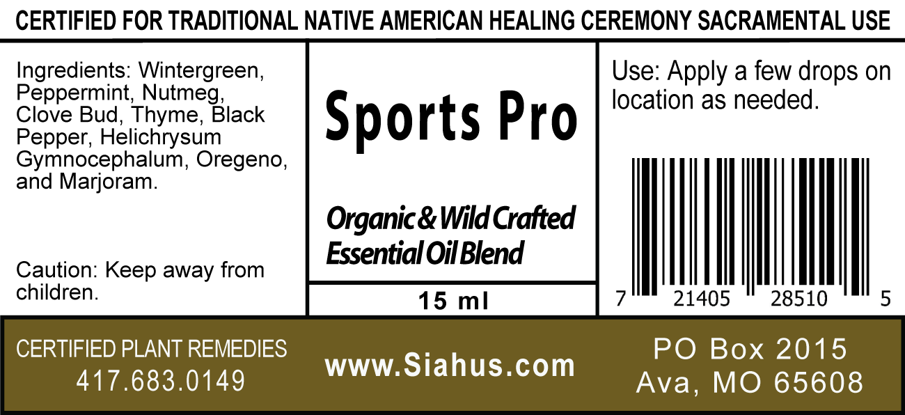 Sports Pro - Organic Essential Oils Blend