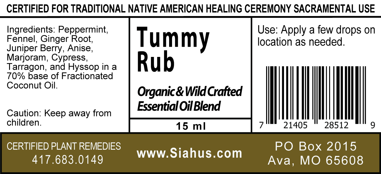 Tummy Rub - Organic Essential Oils Blend